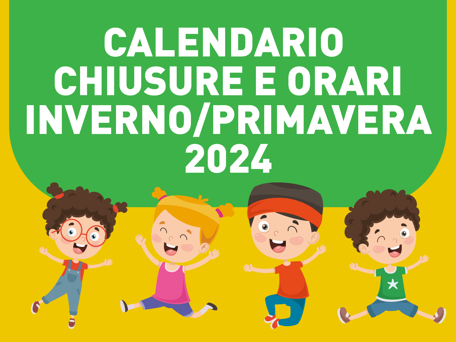 Calendario Chiusure Inverno-primavera 2024 - Asilo Nido Ambarabà